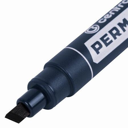 Маркер перманентный CENTROPEN 8516, ЧЕРНЫЙ, скошенный наконечник, 2-5 мм, 5 8516 0112 
