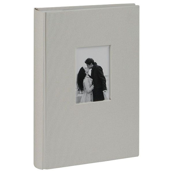 Фотоальбом 300 фото 10*15см, ArtSpace "Gray", бумажные страницы, ткань с окном
