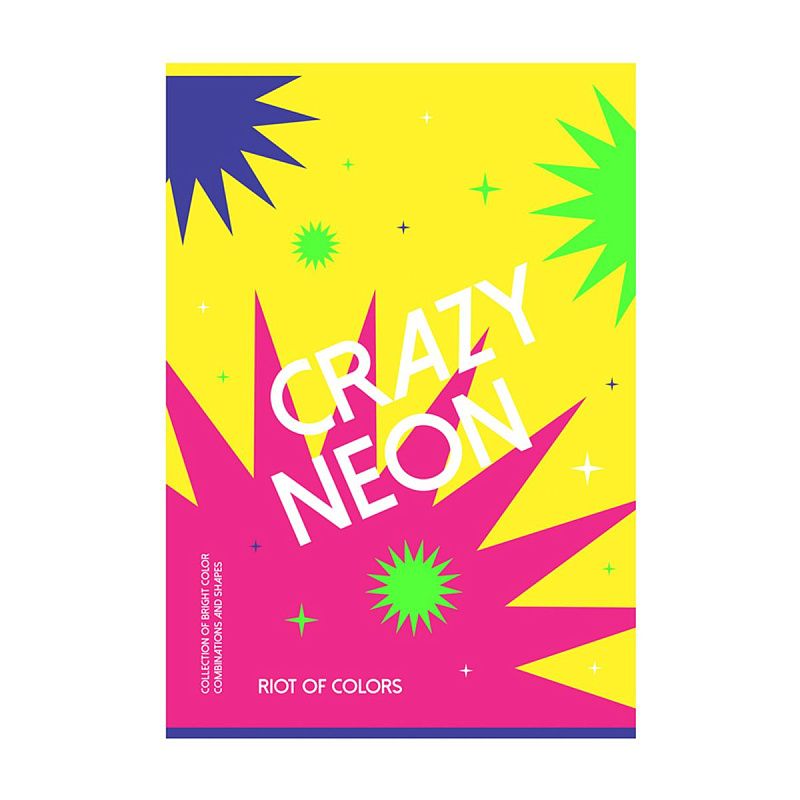 Тетрадь 96л., А4, клетка BG "Crazy neon", неоновая краска