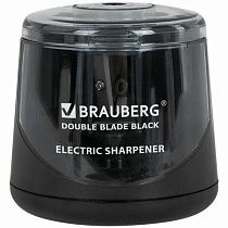 Точилка электрическая BRAUBERG DOUBLE BLADE BLACK, двойное лезвие, питание от 2 батареек АА, 271336 Точилка электрическая BRAUBERG DOUBLE BLADE BLACK, двойное лезвие, питание от 2 батареек АА, 271336