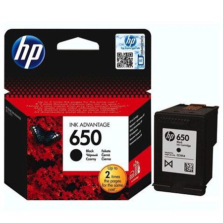 Картридж струйный HP (CZ101AE) Deskjet Ink Advantage 2515/2516 №650, черный, оригинальный 