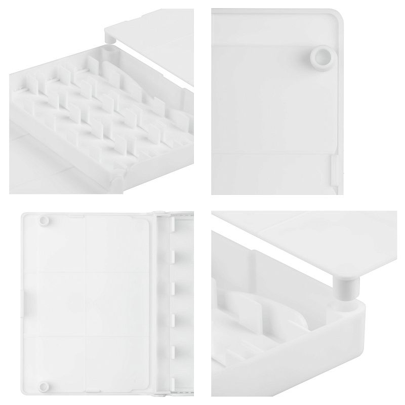 Пенал для акварели пластиковый Гамма, 12 кювет, белый, с палитрой