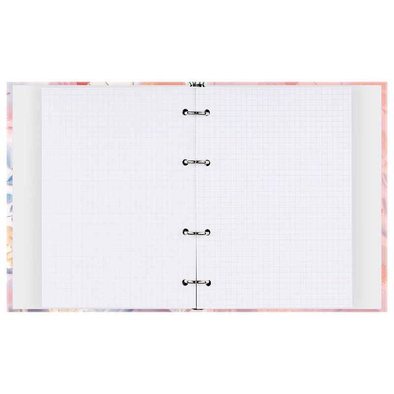 Тетрадь на кольцах А5, 160л., BG "Бумажные цветы", матовая ламинация