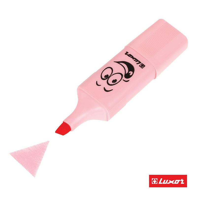 Текстовыделители Luxor "Eyeliter Pastel" пастельный розовый, 1-5мм 