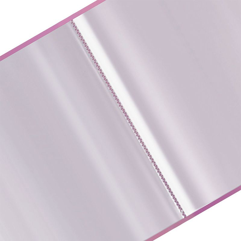 Папка с 20 вкладышами СТАММ "Сияние" А4, 14мм, 700 мкм, пластик, розовый 
