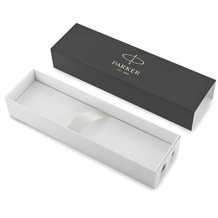 Ручка шариковая PARKER "Jotter Core Stainless Steel GT", корпус серебро, позолота, синяя, 1953182 