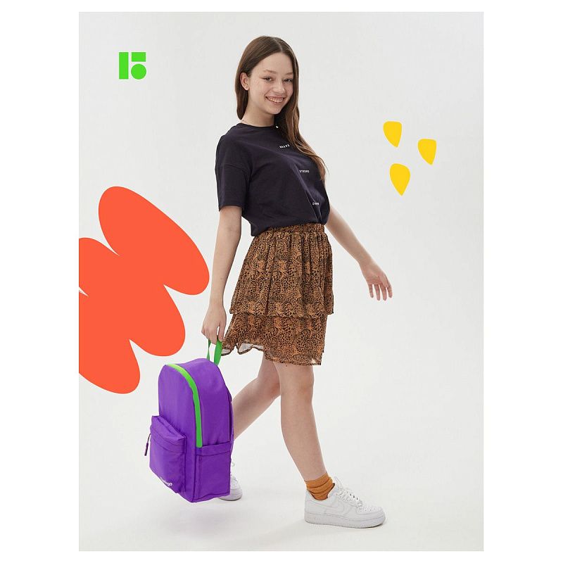 Рюкзак Berlingo "Regular purple", 40*27*16см, 1 отделение, 3 кармана, уплотненная спинка 