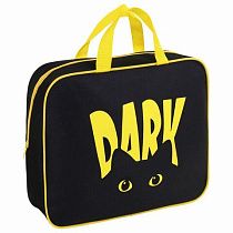 Папка на молнии с ручками BRAUBERG А4, 1 отделение, полиэстер, 80мм, Dark cat, 272178