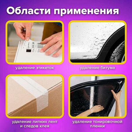Антискотч-спрей для удаления этикеток, следов клея, липких лент, битума BRAUBERG, 400 мл, 608433 