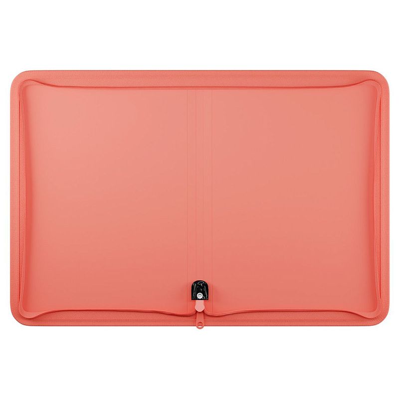 Папка на молнии Berlingo "Your Way" А4, 600мкм, коралловая 