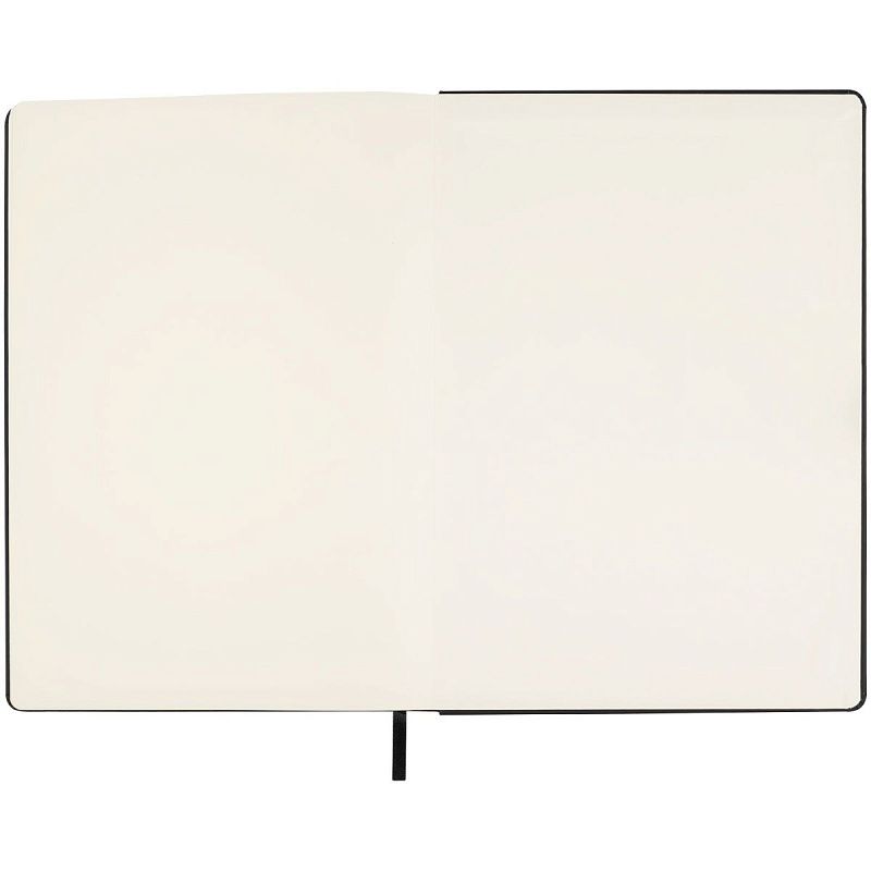 Скетчбук 80л., А4 Гамма "Студия", черный, твердая обложка, на резинке, слоновая кость, 140г/м2