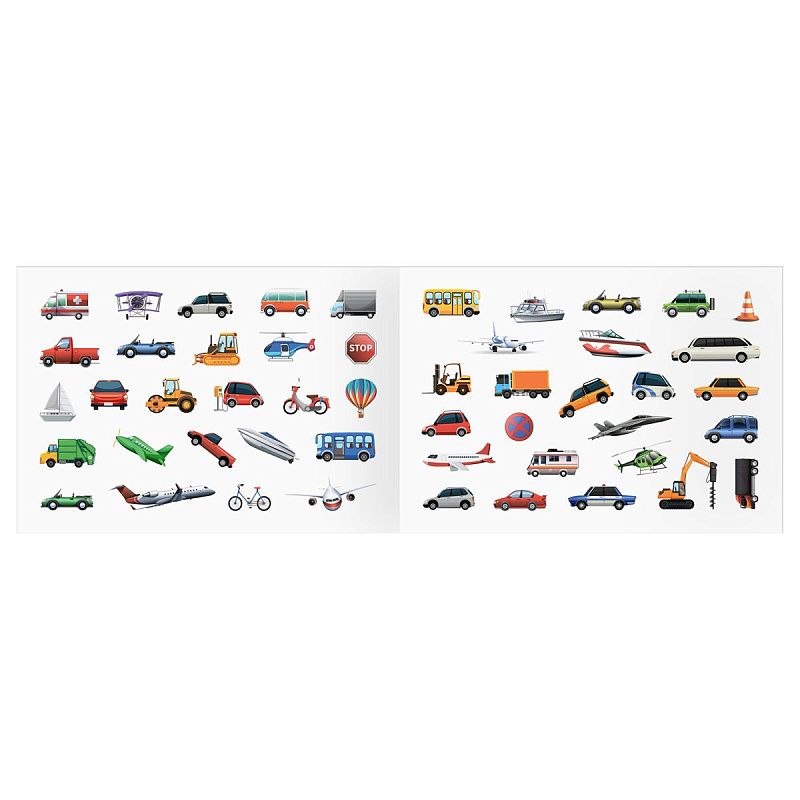 Альбом с наклейками ТРИ СОВЫ "100 наклеек. Транспорт", А5, 100шт.