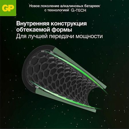 Батарейки КОМПЛЕКТ 4 шт., GP Super, AA (LR06, 15А), алкалиновые, пальчиковые, в пленке, 15ARS-2SB4