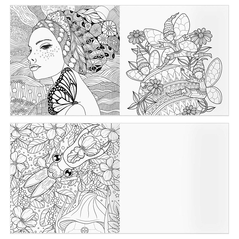 Раскраска для взрослых 228*228 ТРИ СОВЫ "Антистресс-терапия. Удивительный мир", 64стр., склейка