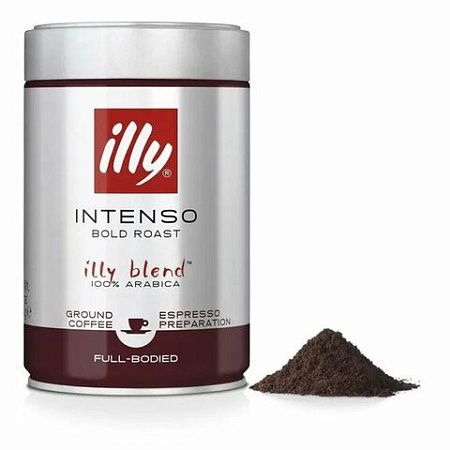 Кофе молотый ILLY "Intenso" ИТАЛИЯ, 250 г, ж/б, 46
