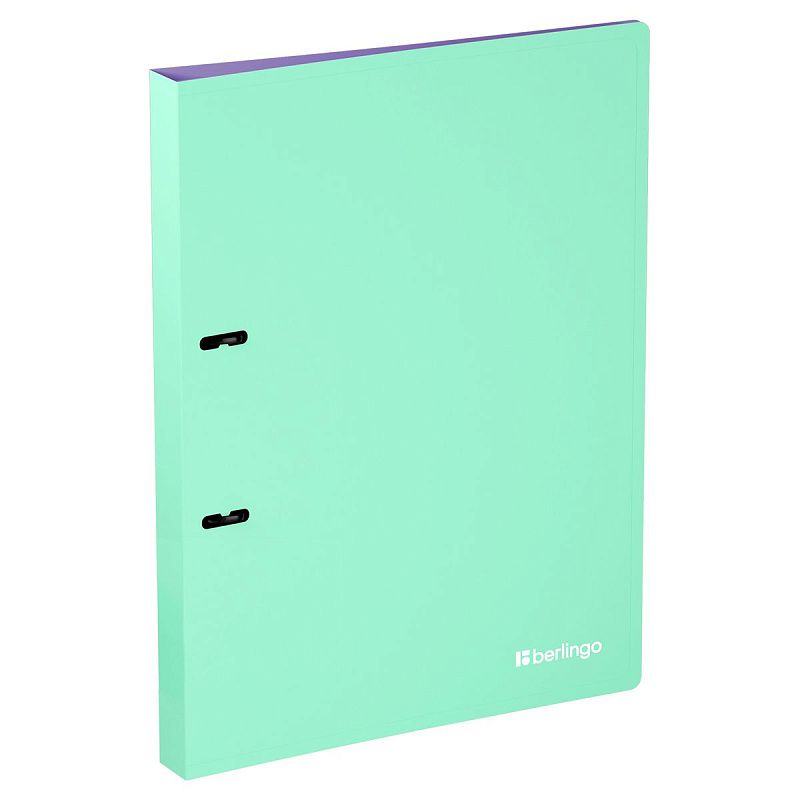Папка на 2 кольцах Berlingo "Haze" А4, 24мм, 600мкм, D-кольца, с внутр. карманом, софт-тач, ассорти 