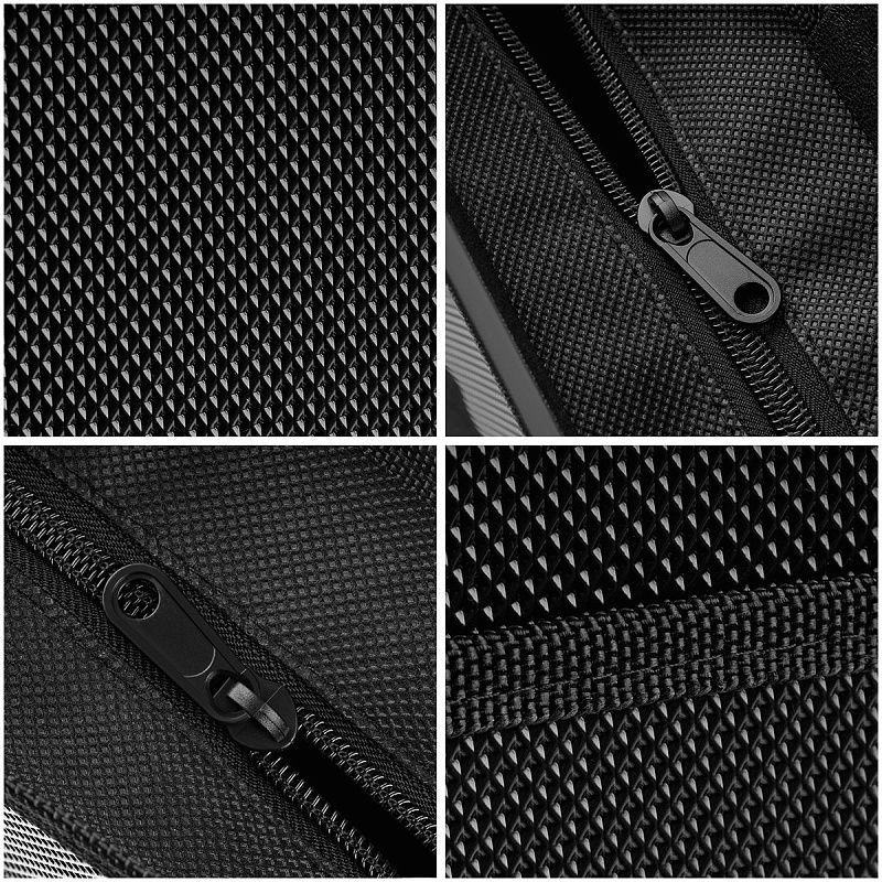 Папка-портфель 2 отделения СТАММ  А4+, 280*370*90мм, 700мкм, черный 