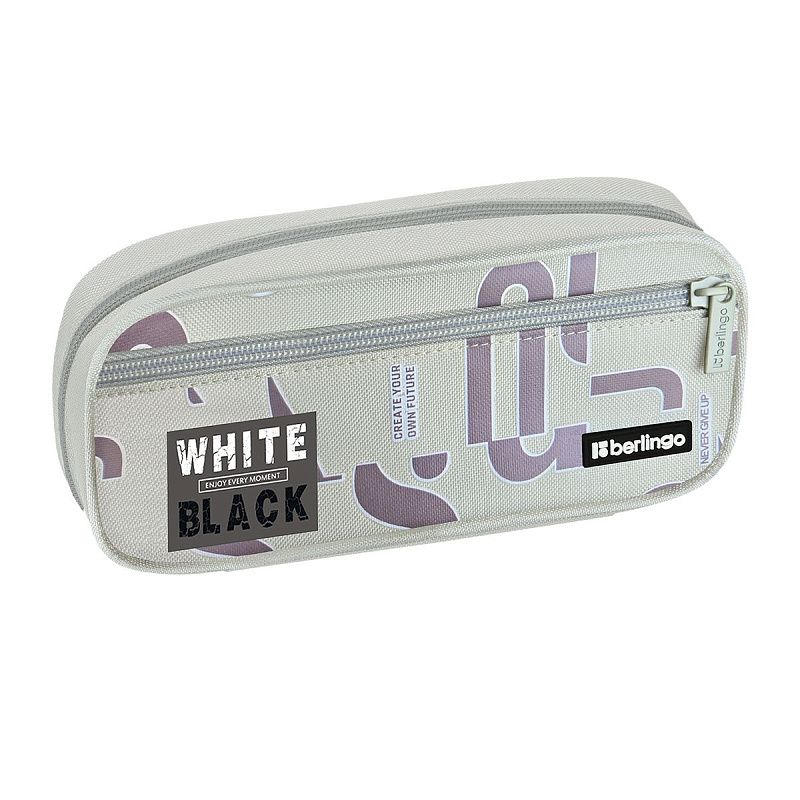 Пенал 1 отделение, 1 карман, 220*95*50 Berlingo "Trendy Beige", полиэстер, откидная планка