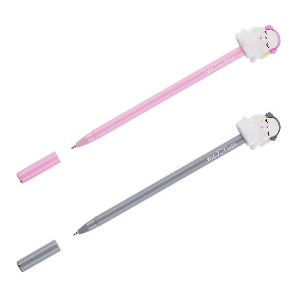 Ручка шариковая MESHU "Music Bunny" синяя, 0,7мм, корпус ассорти