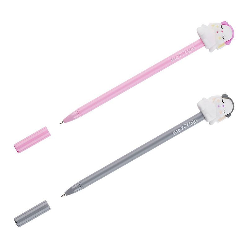 Ручка шариковая MESHU "Music Bunny" синяя, 0,7мм, корпус ассорти