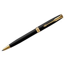 Ручка шариковая Parker "Sonnet Matte Black GT" черная, 1,0мм, поворот., подарочная упаковка Ручка шариковая Parker "Sonnet Matte Black GT" черная, 1,0мм, поворот., подарочная упаковка