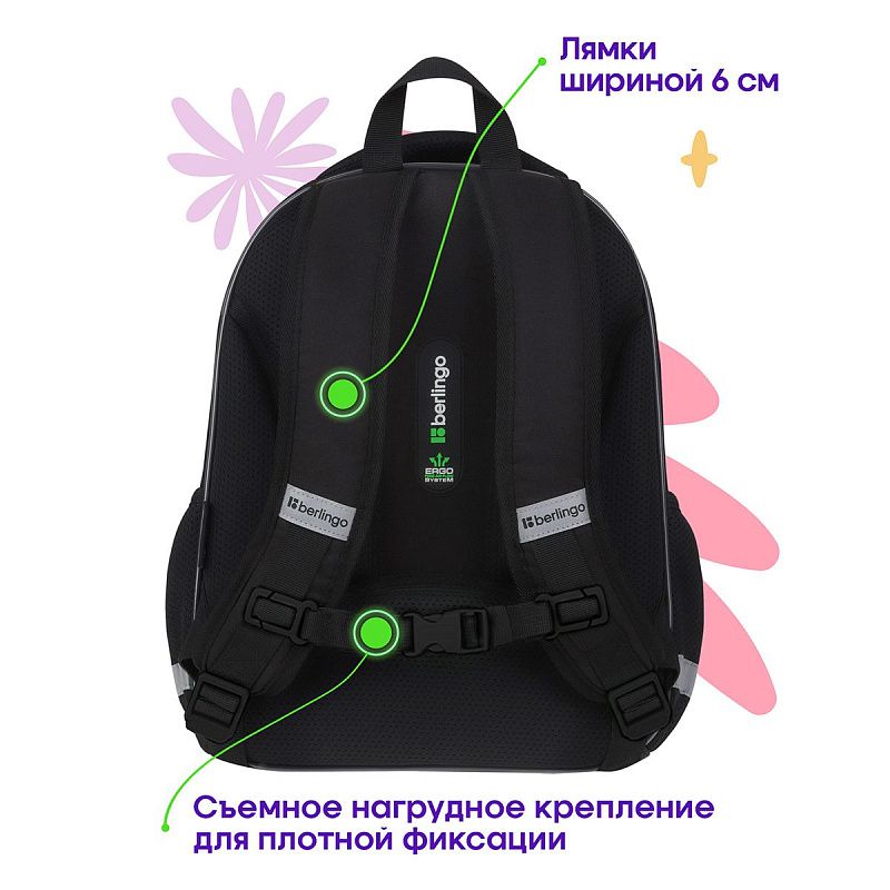 Ранец Berlingo Expert Plus "Pixel style" 38*29*15см, 2 отделения, 2 кармана, анатомическая спинка 