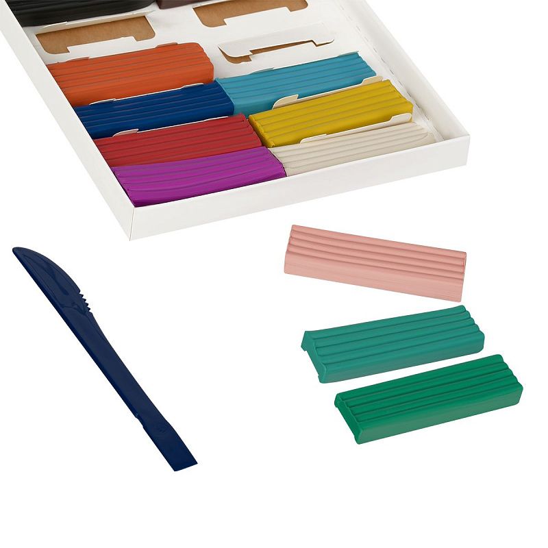 Пластилин Мульти-Пульти "Волшебник Изумрудного Города", 12 цветов, 180г, со стеком, картон