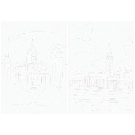 Папка для акварели, с эскизом, 10л., А4 ArtSpace "Города", 180г/м2