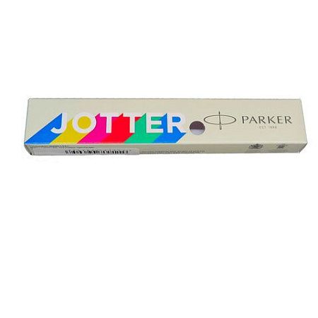 Ручка шариковая PARKER "Jotter Orig White", корпус белый, детали нержавеющая сталь, синяя, RG0032930 