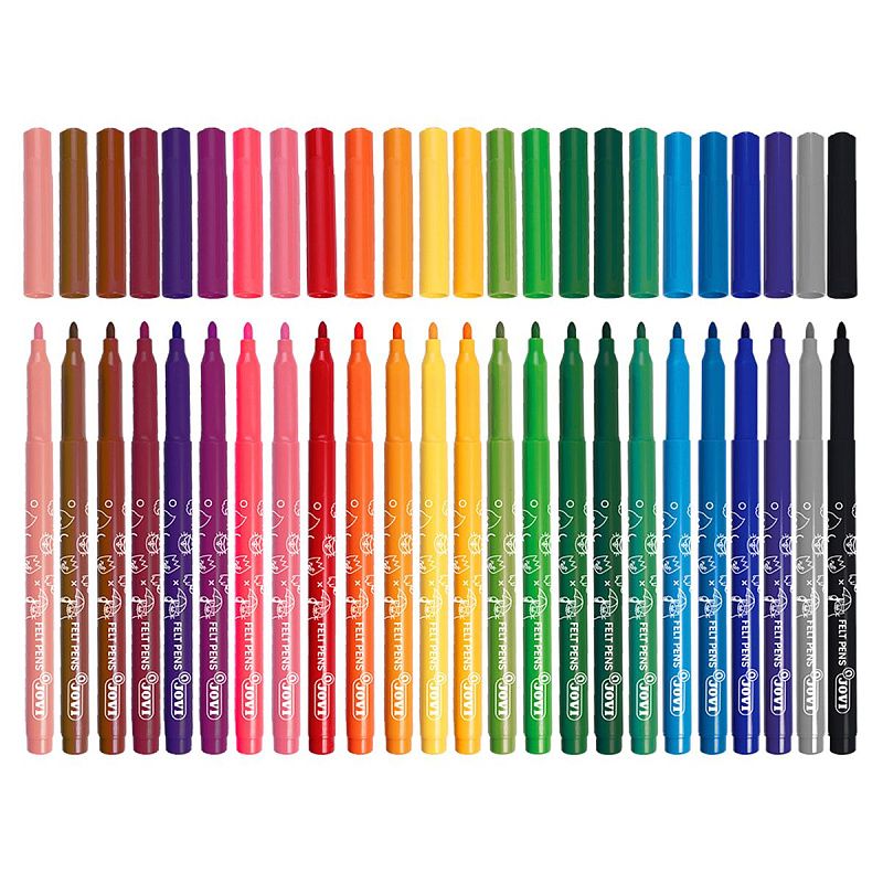 Фломастеры JOVI, 24цв., смываемые, картон, европодвес