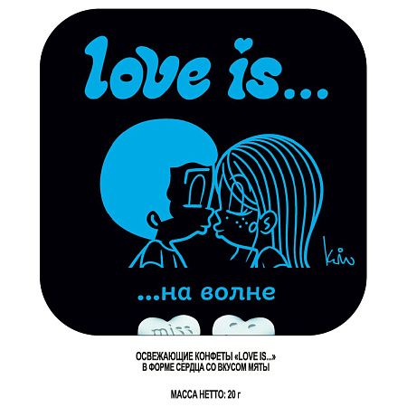 Освежающее драже Love is... в форме сердца, со вкусом мяты, 20г