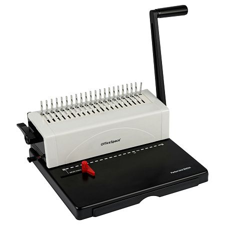 УЦЕНКА - Брошюровщик OfficeSpace BM254 "Perfect bind" для пластиковых пружин, пробивает 25л., сшивает 500л.