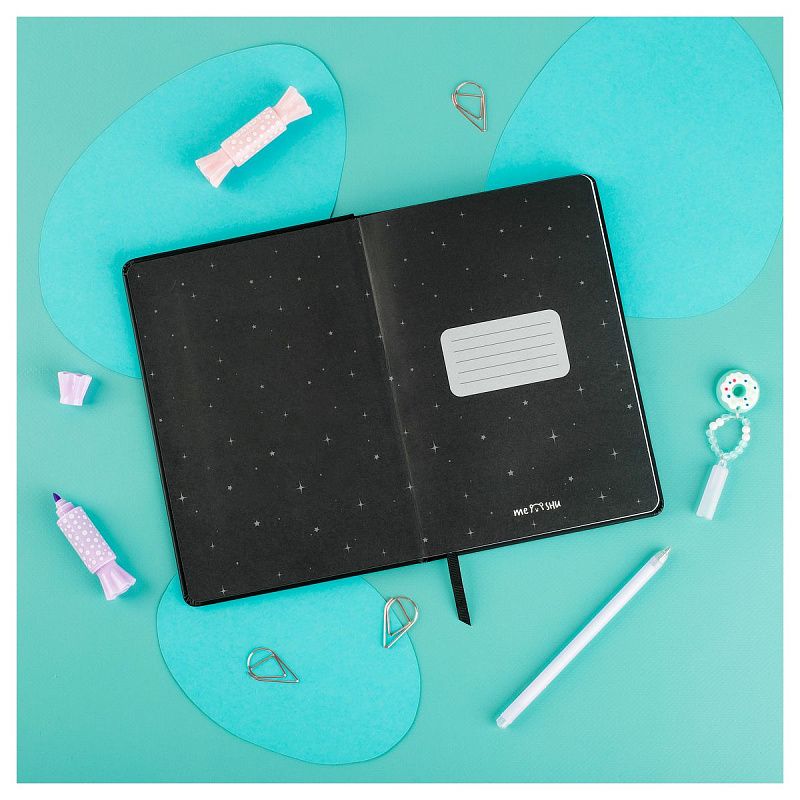 Записная книжка А5 80л., кожзам, MESHU "Ice", твердая обложка, тиснение фольгой, вырубка, блок в линию