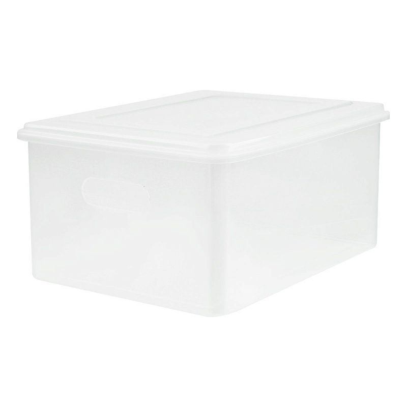 Контейнер для документов СТАММ А4, 260*330*160мм, пластик., прозрачный 