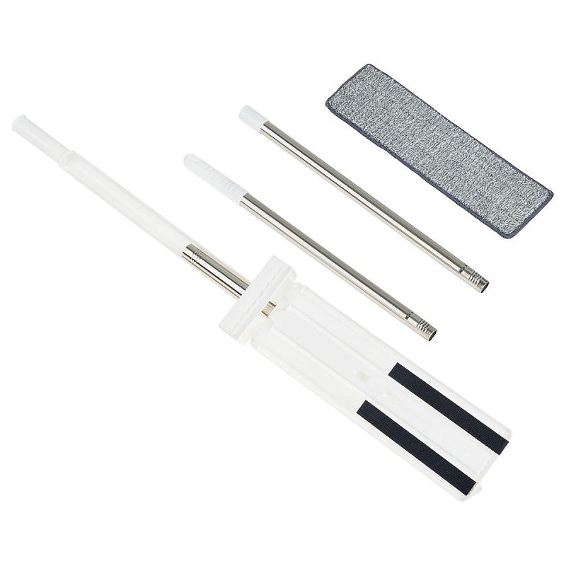 Швабра c отжимом, плоская, OfficeClean Professional, мет. ручка 120 см., две насадки из микрофибры