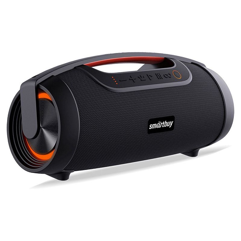 Колонка портативная Smartbuy COMMANDER, 80Вт, Bluetooth, MP3, FM-радио, подсветка, micro SD, черный