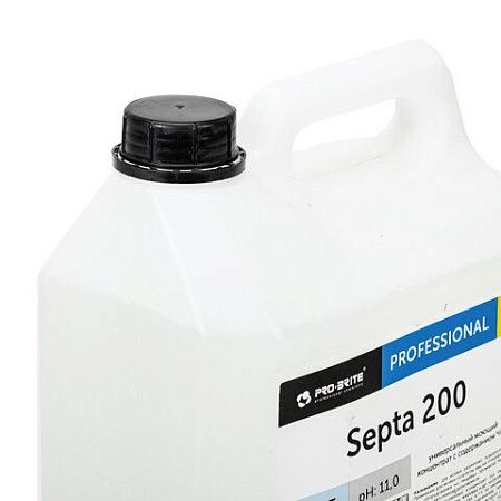 Средство моющее c дезинфицирующим эффектом 5 л PRO-BRITE SEPTA 200, концентрат, 191-5 