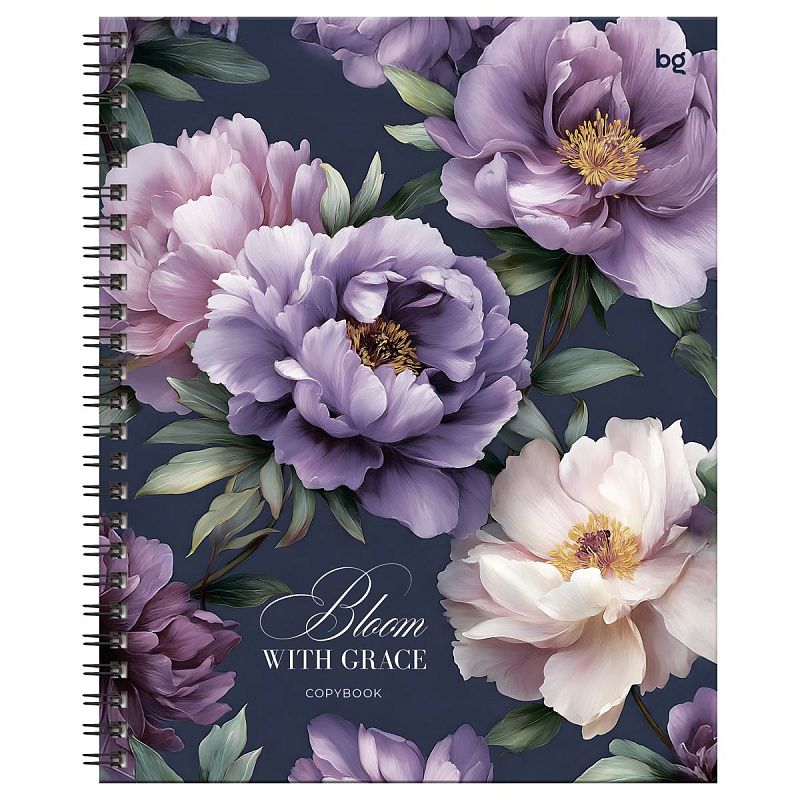 Тетрадь 80л., А5, клетка на гребне BG "Грация цвета", soft-touch ламинация, твердая обложка