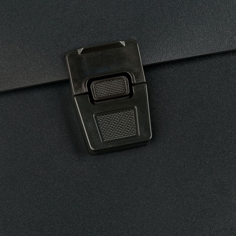 Папка-портфель 13 отделений OfficeSpace А4, 700мкм, на замке, пластик, черный 