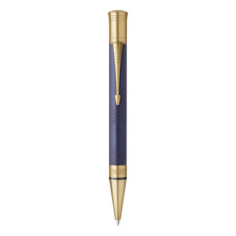 Ручка шариковая Parker "Duofold Prestige Blue Chevron GT" черная, 1,0мм, подарочная упаковка 