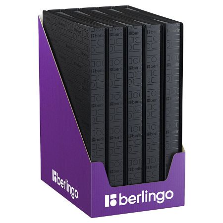 Папка с 40 вкладышами Berlingo "Your Way" А4, 24мм, 600мкм, черная, с внутр. карманом 