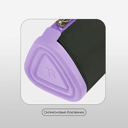 Пенал мягкий 1 отделение, 220*70*70 мм, Berlingo "Black and violet", полиэстер 