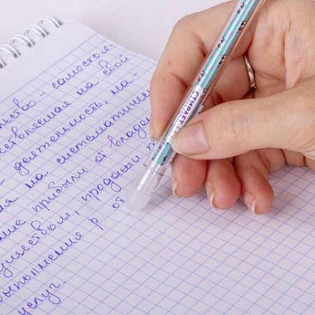 Ручка стираемая гелевая ЮНЛАНДИЯ "Щенята", СИНЯЯ, корпус ассорти, узел 0,5 мм, линия письма 0,35 мм, 143660 