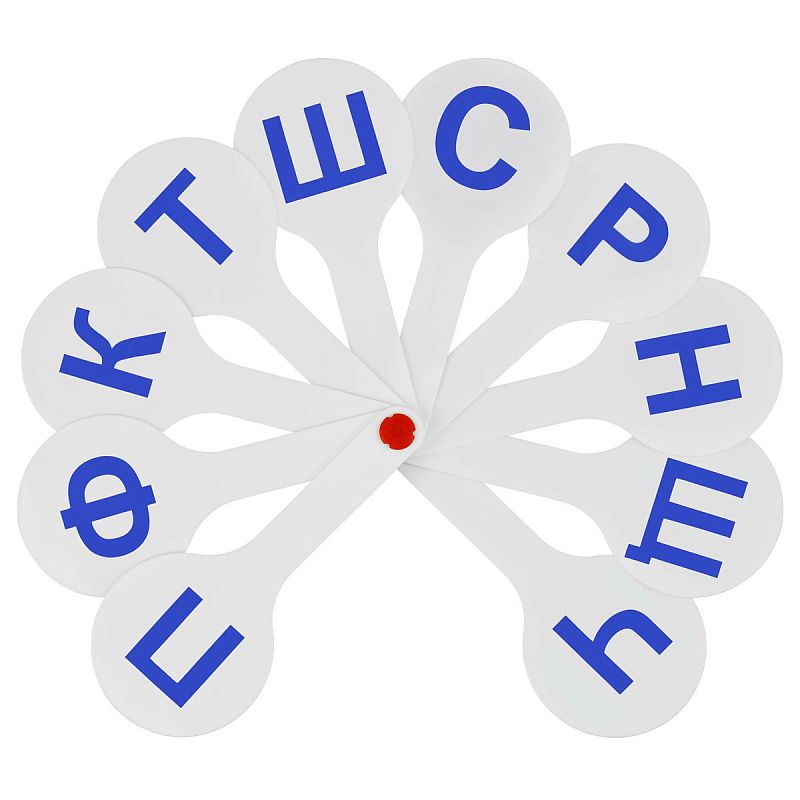 Набор веер-касс гласные + согласные буквы, СТАММ 