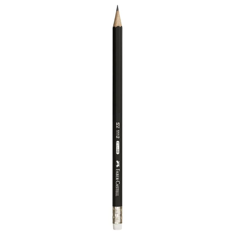 Карандаш ч/г Faber-Castell "1112" HB, с ластиком, заточен. 
