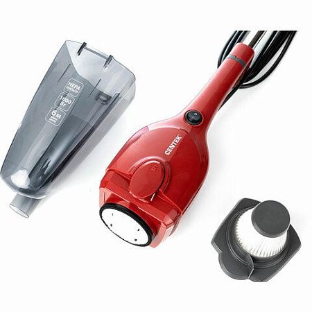Пылесос вертикальный CENTEK CT-2565, потребляемая мощность 600 Вт, мощность всасывания 200 Вт, контейнер 1,2 л, красный, CT-2565 Red