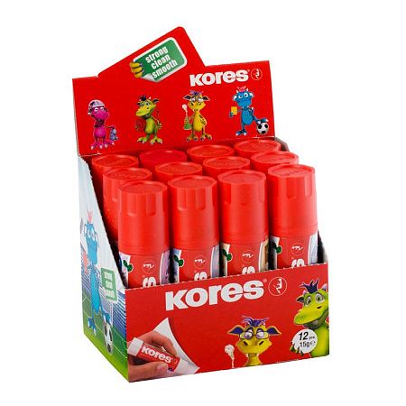 Клей-карандаш Kores "Fantasy", 15г, прозрачный, ПВП