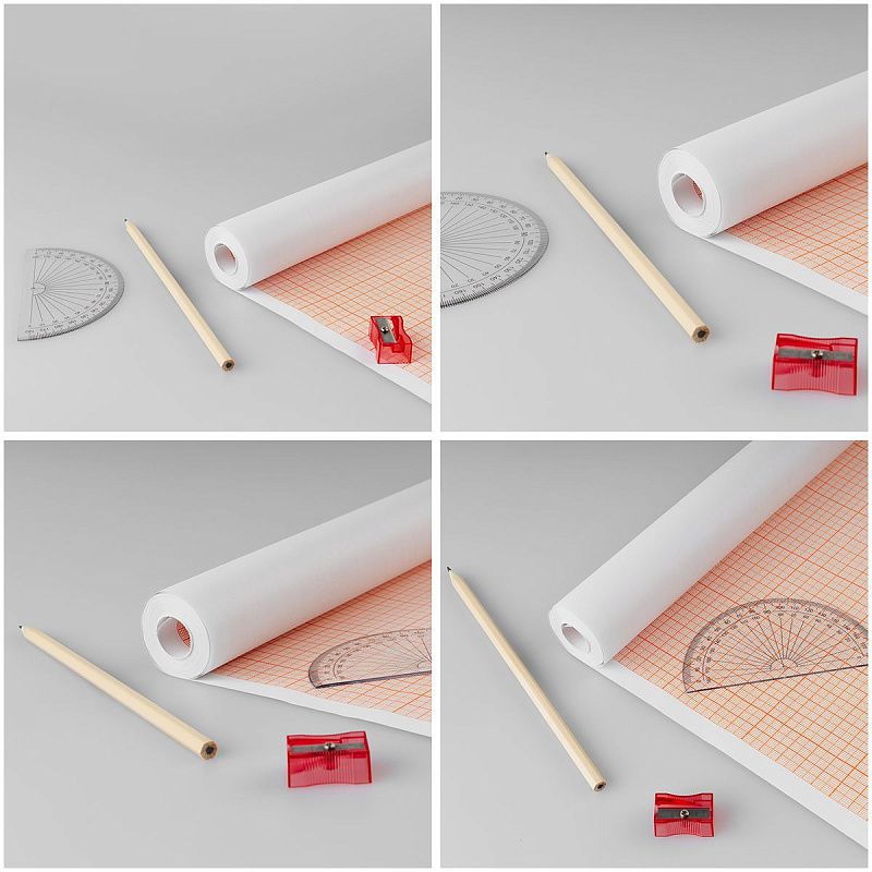 Бумага масштабно-координатная OfficeSpace, 640мм*10м, оранжевая