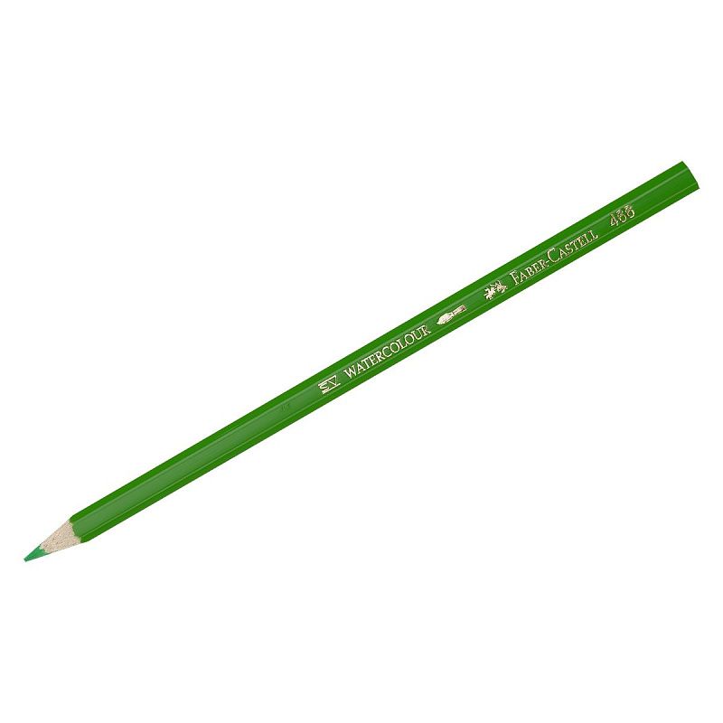 Карандаши акварельные Faber-Castell, 12цв+кисть, картон, европодвес