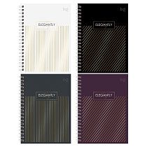 Записная книжка А6 80л., на гребне BG "Minimal", глянцевая ламинация, тиснение фольгой, твердая обложка